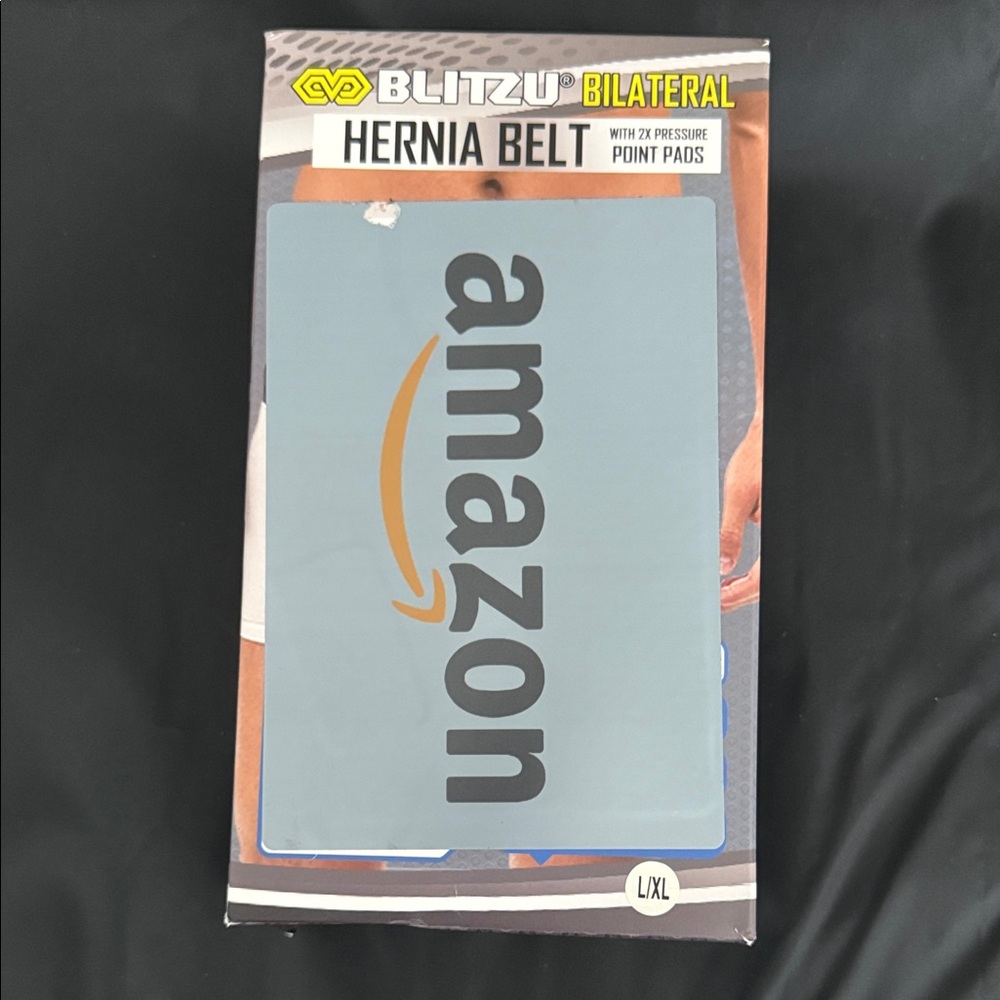 Blitzu Bilateral Hernia Belt with Pressure Point Pads L/XL